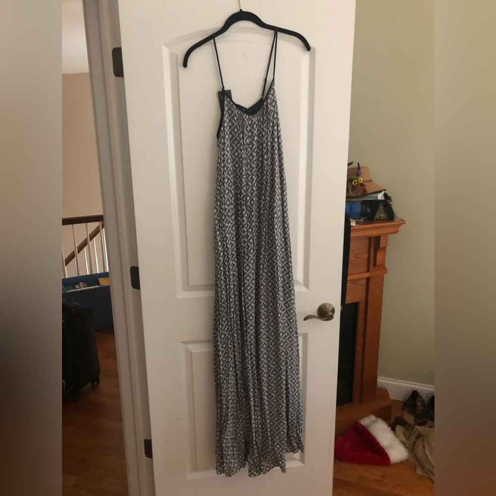 Armani Exchange navy and white maxi
